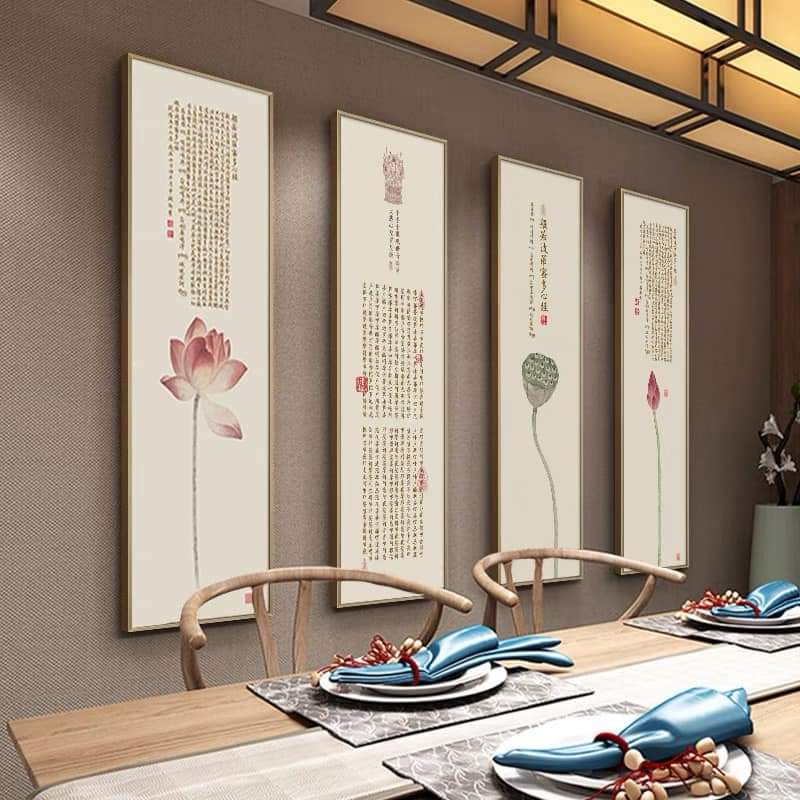 Tranh Trang Trí Quán Chay tịnh